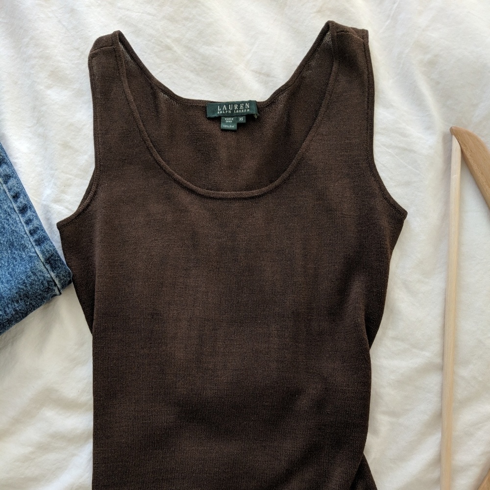 Silk Ralph Lauren Tank